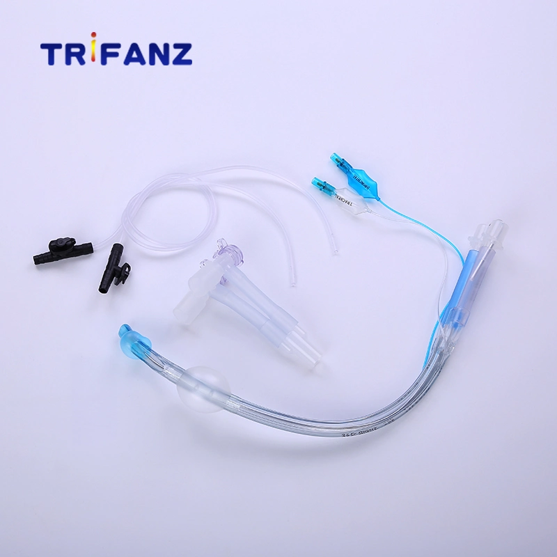 High Quality Double Lumen Endobronchial Tube with Stylet Endotracheal Tube 26fr-41fr Left or Right Medical Supply Available with Left-Sided and Right-Sided Type